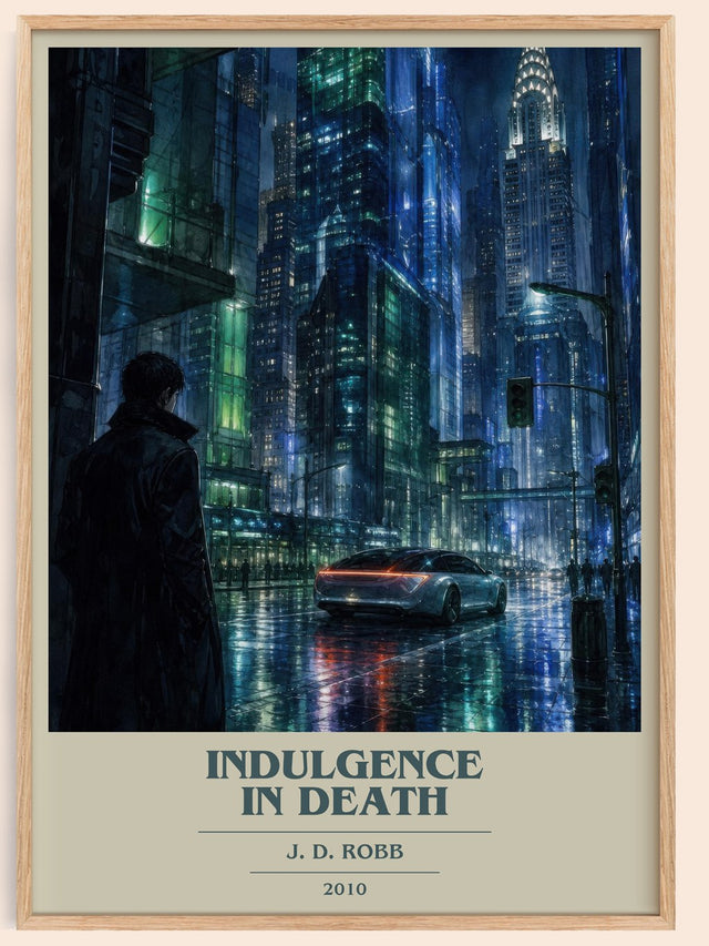 Indulgence In Death Book Cover Poster by J. D. Robb