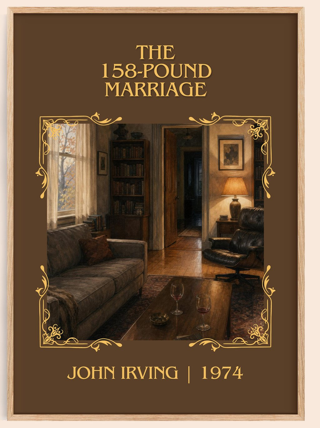 The 158-Pound Marriage Classic Book Art Print by John Irving – book poster
