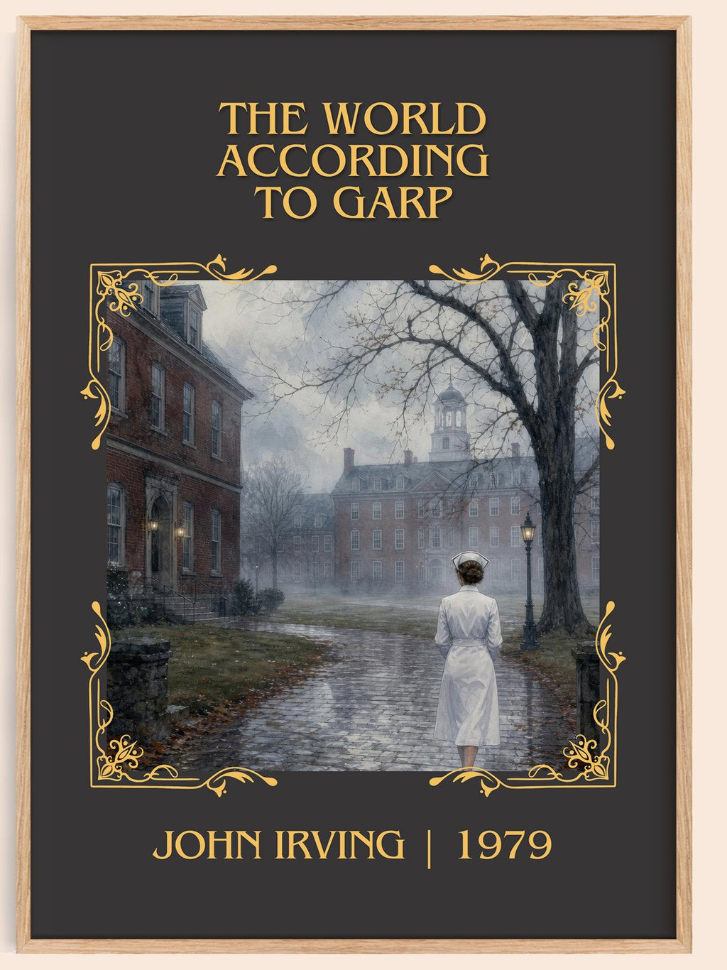 The World According to Garp Classic Book Art Print by John Irving – book poster