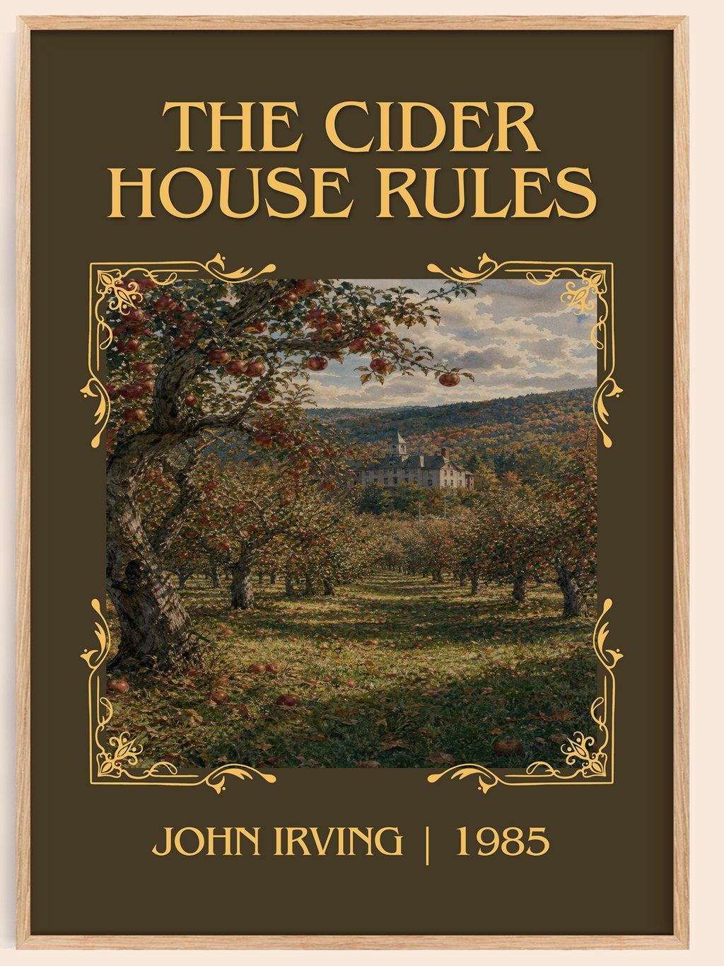 The Cider House Rules Classic Book Art Print by John Irving – book poster
