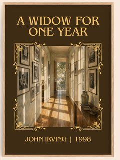 A Widow for One Year Classic Book Art Print by John Irving – book poster