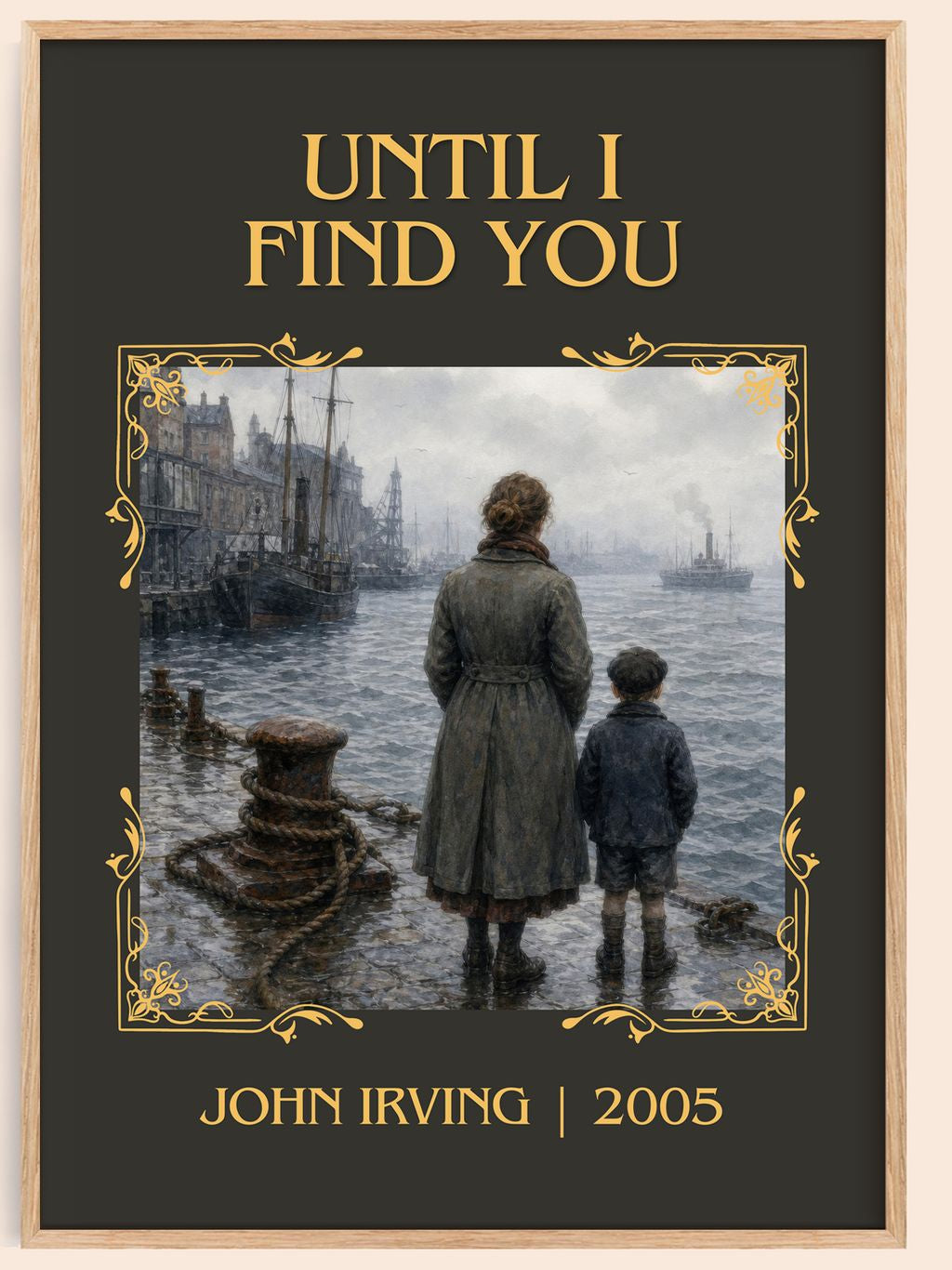 Until I Find You Classic Book Art Print by John Irving – book poster