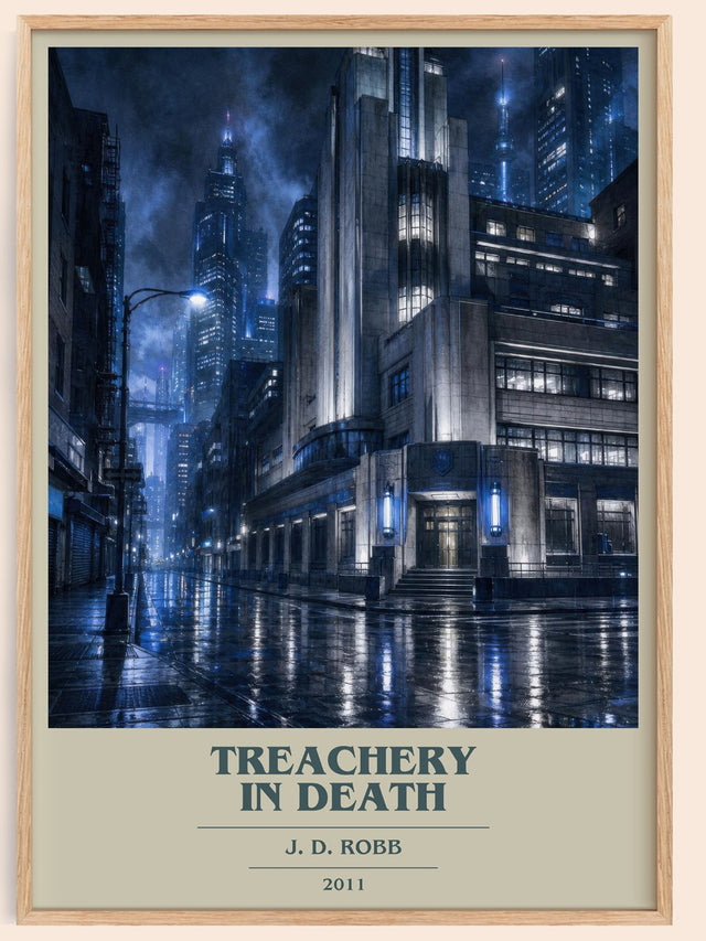 Treachery In Death Book Cover Poster by J. D. Robb