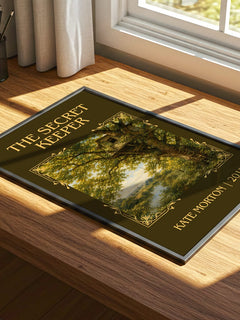 The Secret Keeper Classic Book Art Print by Kate Morton – print on a sunlit desk