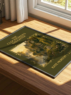 The Clockmaker's Daughter Classic Book Art Print by Kate Morton – print on a sunlit desk