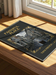 Faithful Place Classic Book Art Print by Tana French – print on a sunlit desk