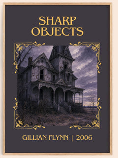 Sharp Objects Classic Book Art Print by Gillian Flynn – book poster