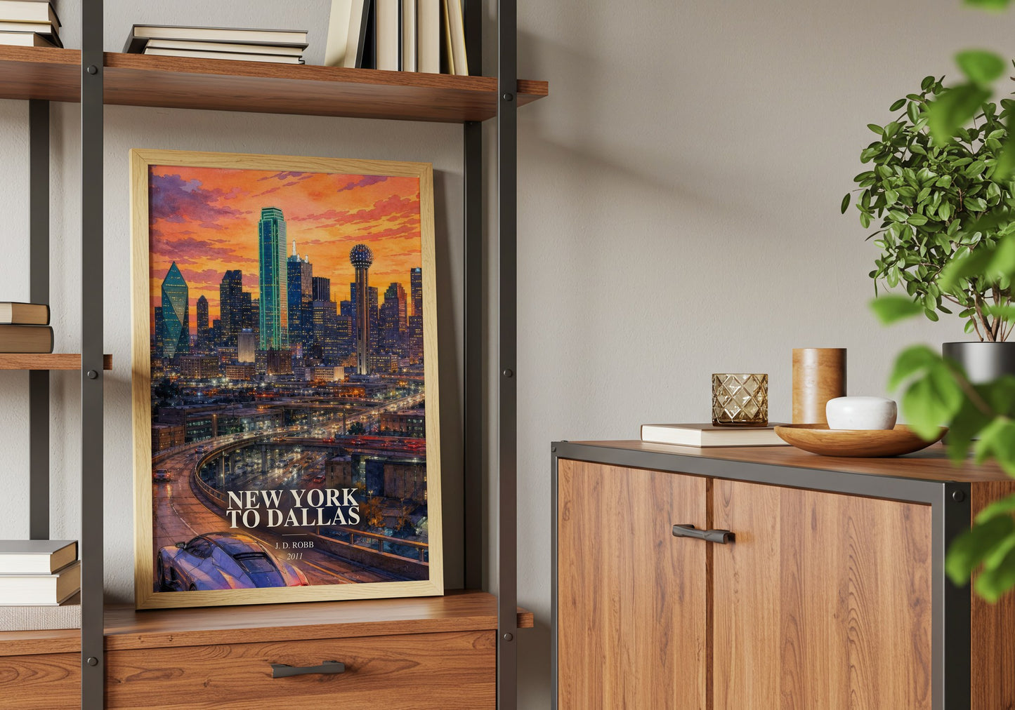 New York To Dallas book watercolour illustration paper finish options – matte satin gloss