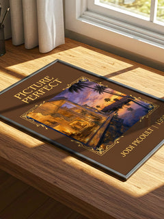 Picture Perfect Classic Book Art Print by Jodi Picoult – print on a sunlit desk