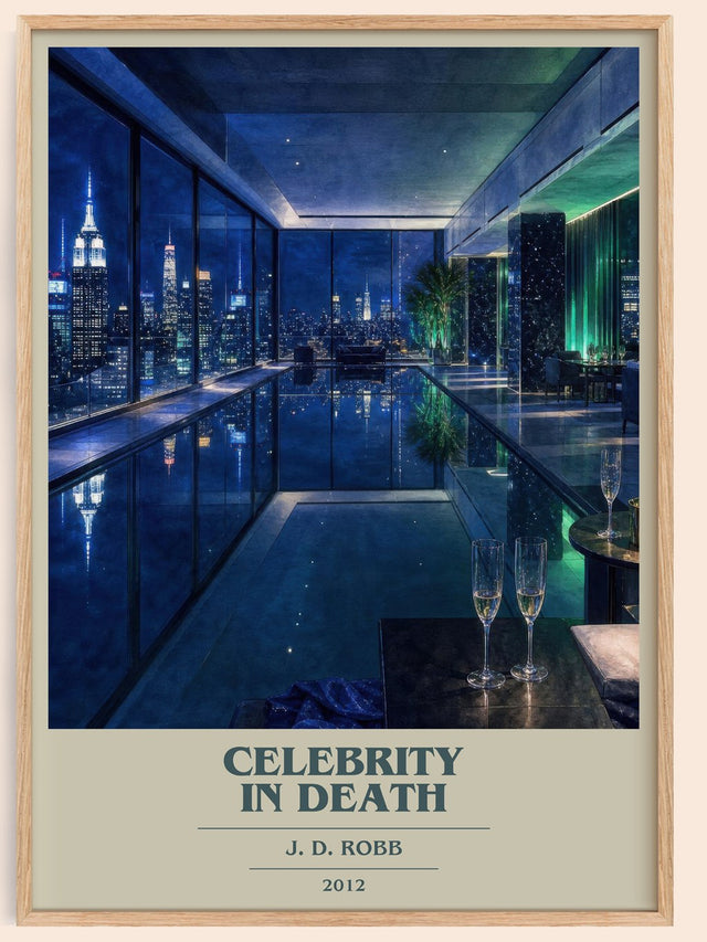 Celebrity In Death Book Cover Poster by J. D. Robb