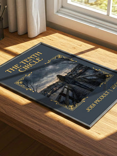 The Tenth Circle Classic Book Art Print by Jodi Picoult – print on a sunlit desk