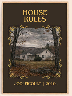 House Rules Classic Book Art Print by Jodi Picoult – book poster