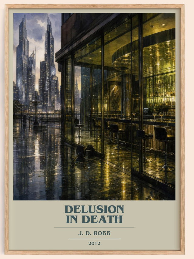 Delusion In Death Book Cover Poster by J. D. Robb