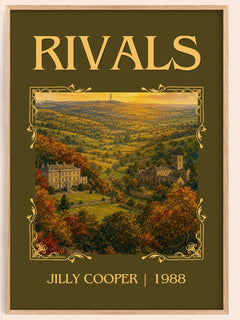Rivals Classic Book Art Print by Jilly Cooper – book poster