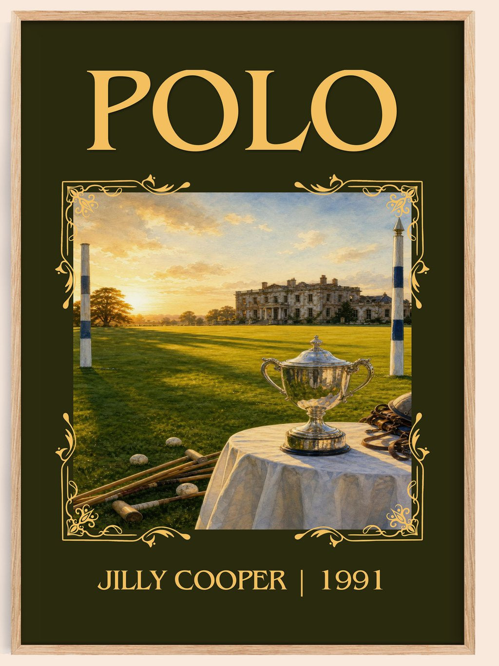 Polo Classic Book Art Print by Jilly Cooper – book poster