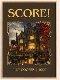 Score! Classic Book Art Print by Jilly Cooper – book poster