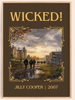 Wicked! Classic Book Art Print by Jilly Cooper – book poster