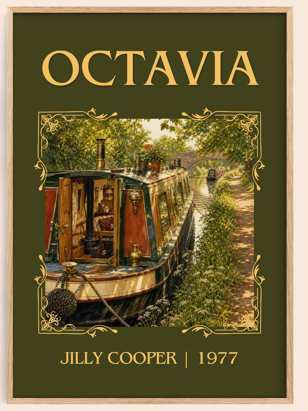 Octavia Classic Book Art Print by Jilly Cooper – book poster