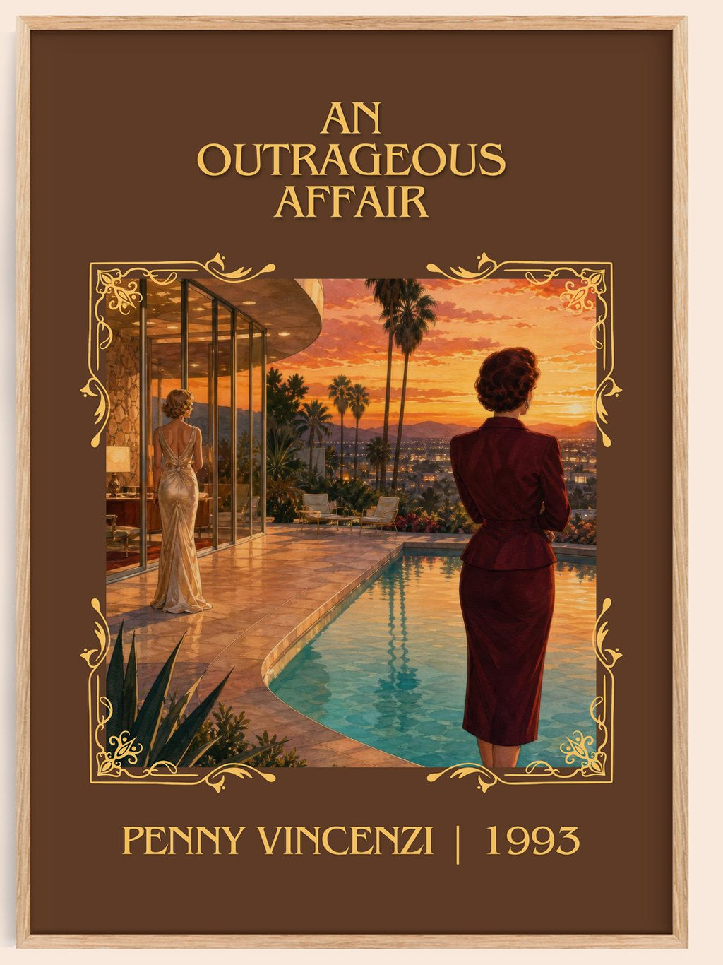 An Outrageous Affair Classic Book Art Print by Penny Vincenzi – book poster