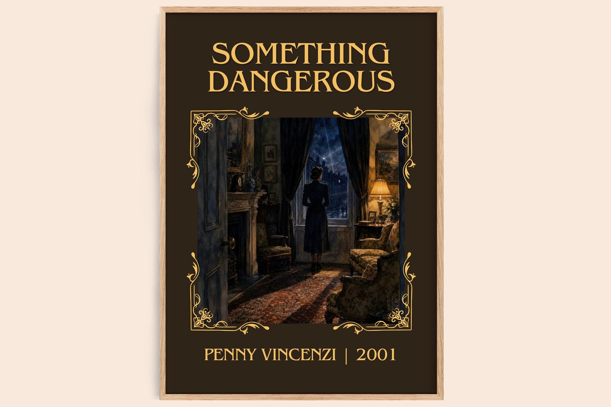 Something Dangerous Classic Book Art Print by Penny Vincenzi