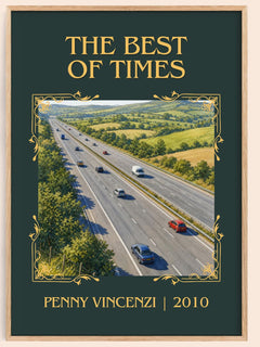 The Best of Times Classic Book Art Print by Penny Vincenzi – book poster