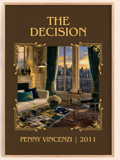 The Decision Classic Book Art Print by Penny Vincenzi – book poster