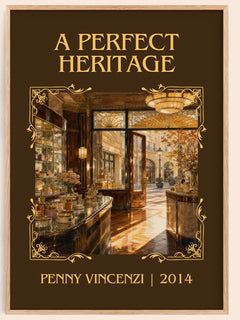 A Perfect Heritage Classic Book Art Print by Penny Vincenzi – book poster