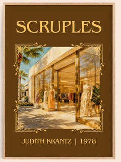 Scruples Classic Book Art Print by Judith Krantz – book poster