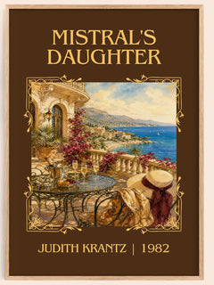 Mistral's Daughter Classic Book Art Print by Judith Krantz – book poster