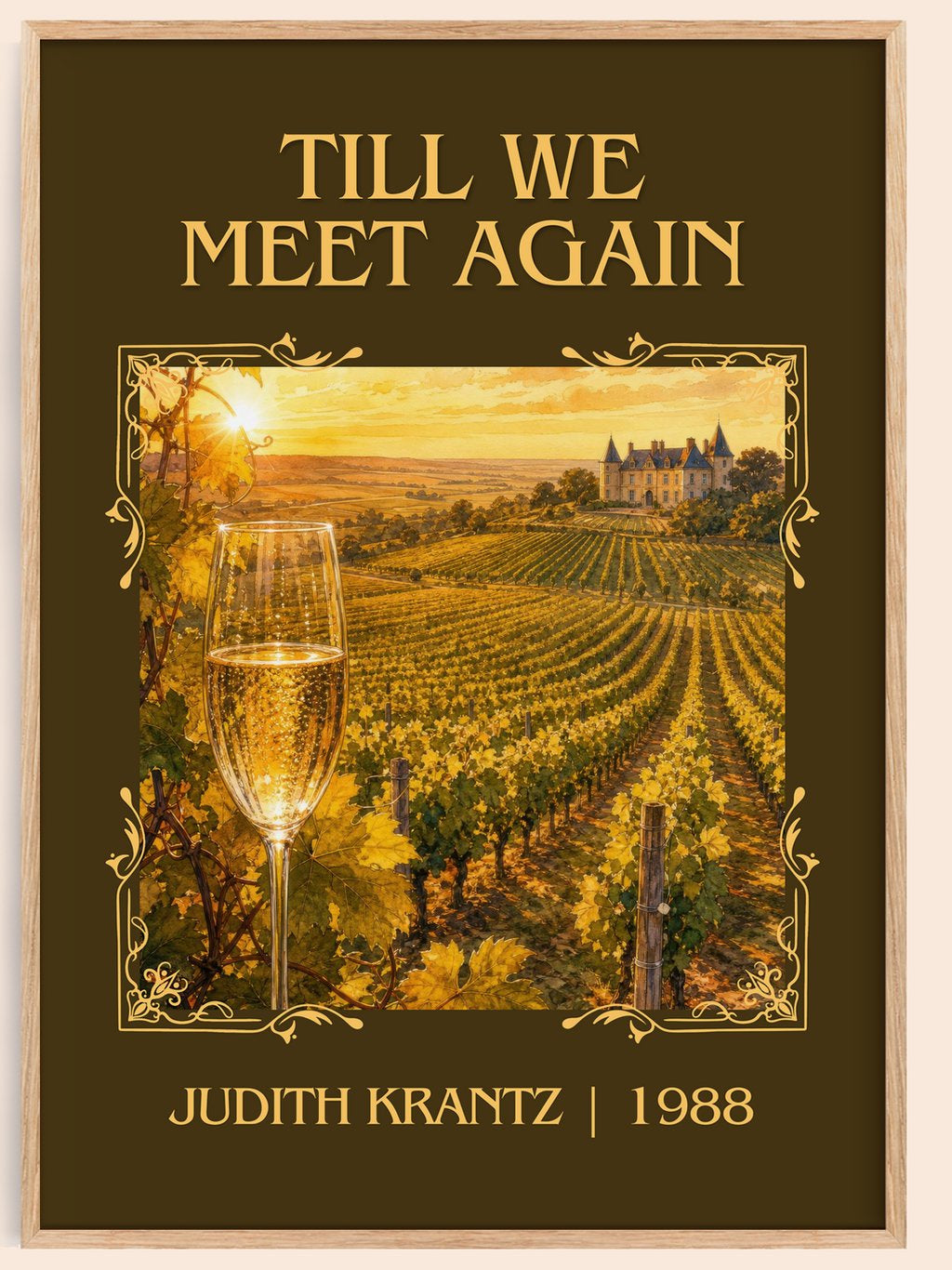 Till We Meet Again Classic Book Art Print by Judith Krantz – book poster