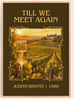Till We Meet Again Classic Book Art Print by Judith Krantz – book poster