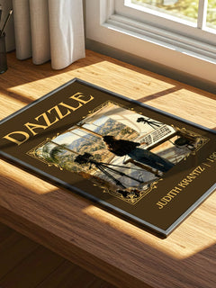 Dazzle Classic Book Art Print by Judith Krantz – print on a sunlit desk