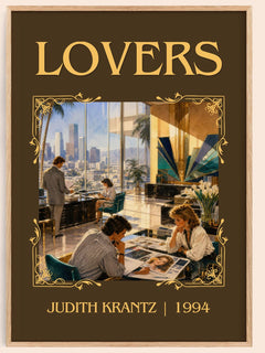 Lovers Classic Book Art Print by Judith Krantz – book poster