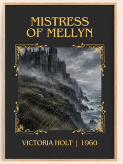 Mistress of Mellyn Classic Book Art Print by Victoria Holt – book poster