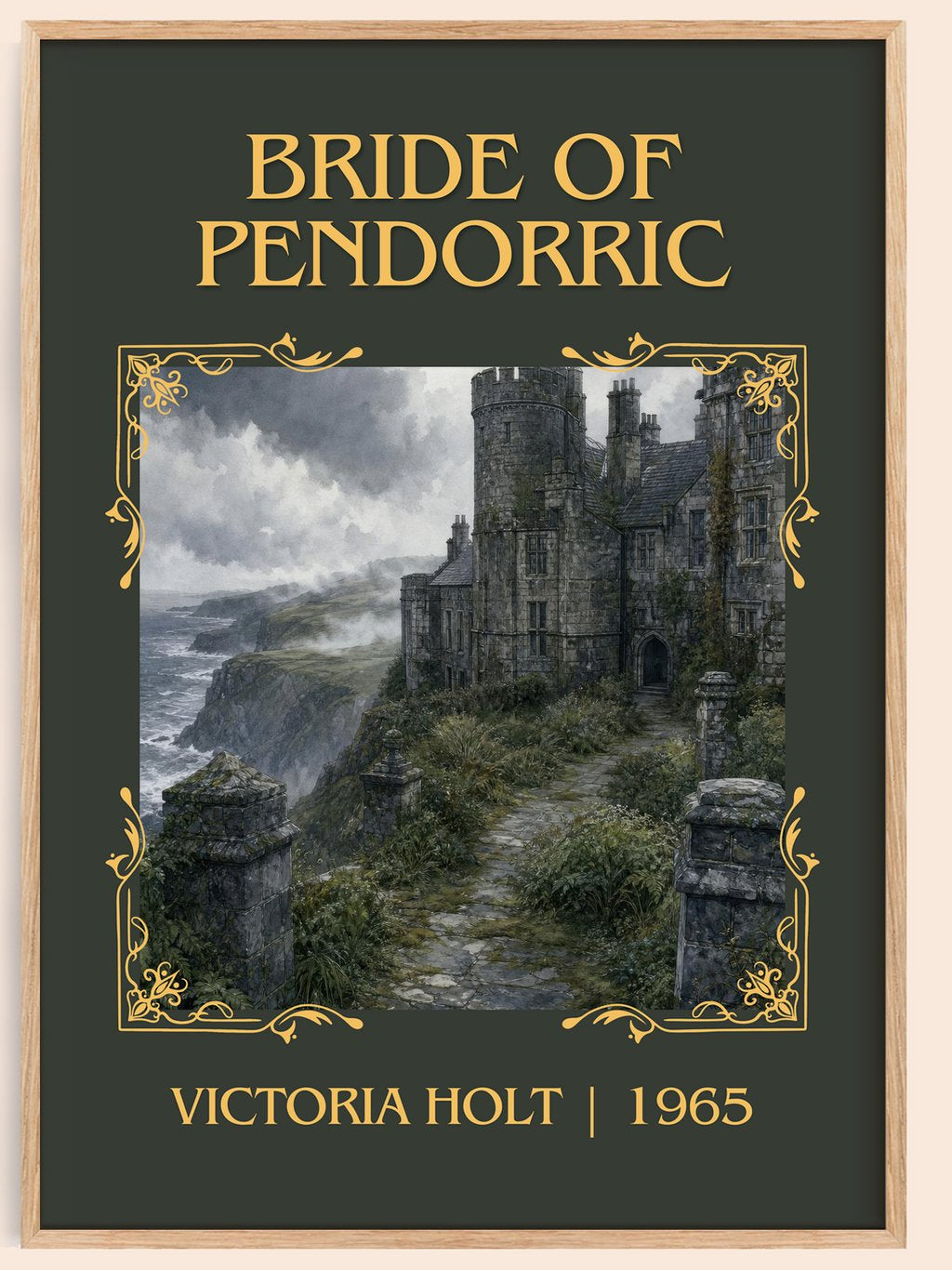 Bride of Pendorric Classic Book Art Print by Victoria Holt – book poster