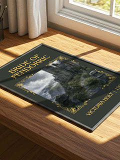 Bride of Pendorric Classic Book Art Print by Victoria Holt – print on a sunlit desk