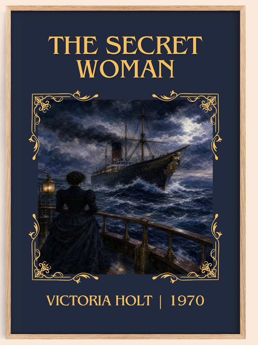 The Secret Woman Classic Book Art Print by Victoria Holt – book poster