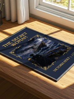 The Secret Woman Classic Book Art Print by Victoria Holt – print on a sunlit desk