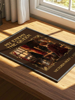 My Enemy the Queen Classic Book Art Print by Victoria Holt – print on a sunlit desk