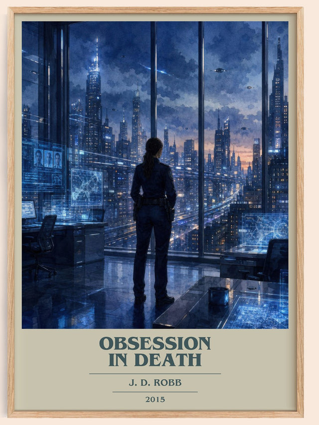 Obsession In Death Book Cover Poster by J. D. Robb