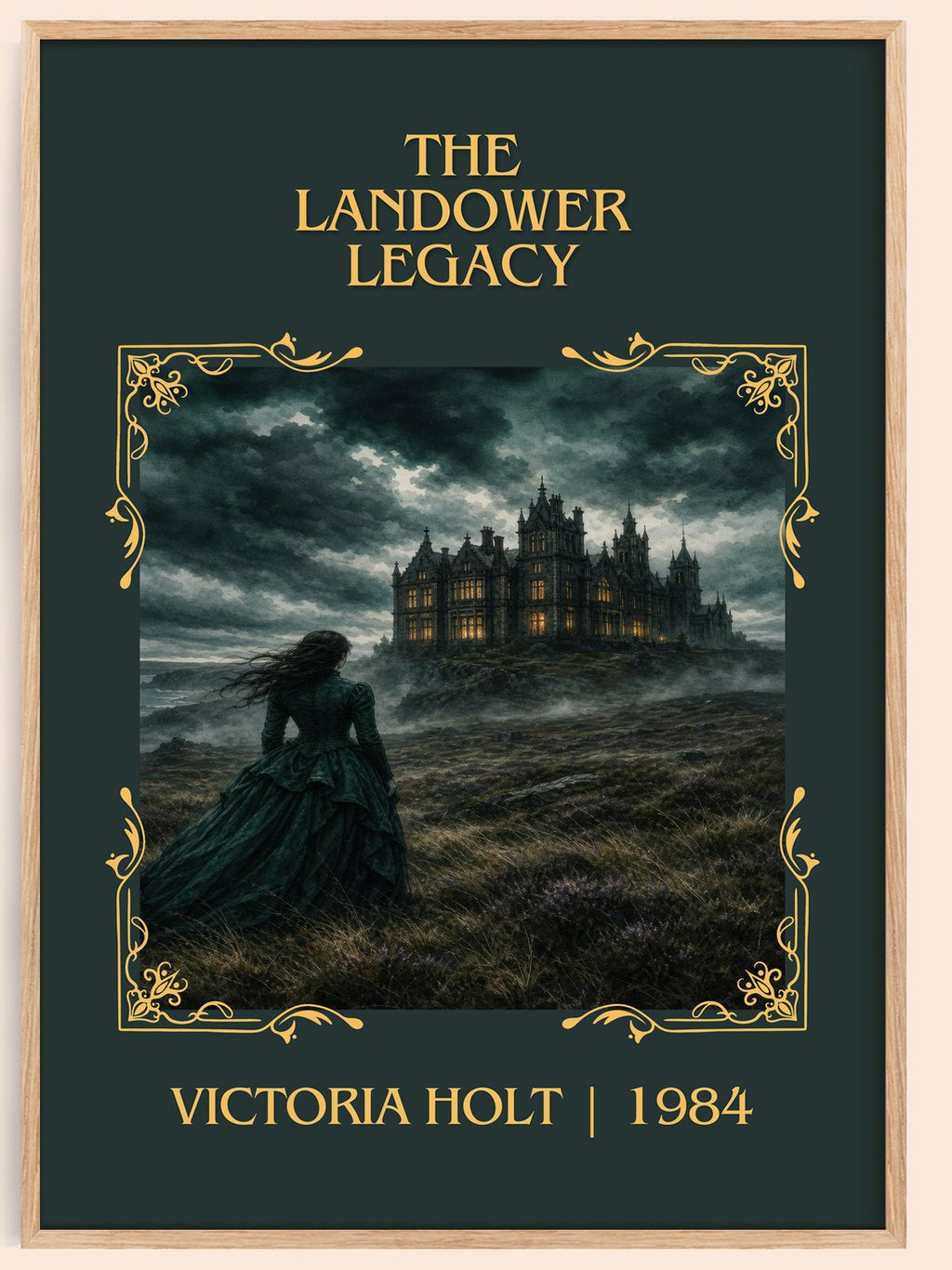 The Landower Legacy Classic Book Art Print by Victoria Holt – book poster