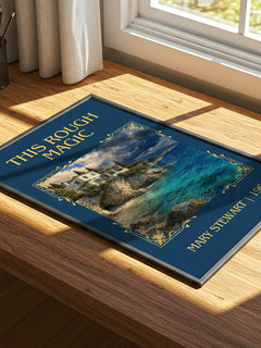 This Rough Magic Classic Book Art Print by Mary Stewart – print on a sunlit desk