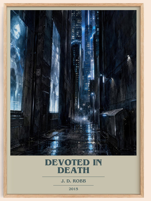 Devoted In Death Book Cover Poster by J. D. Robb