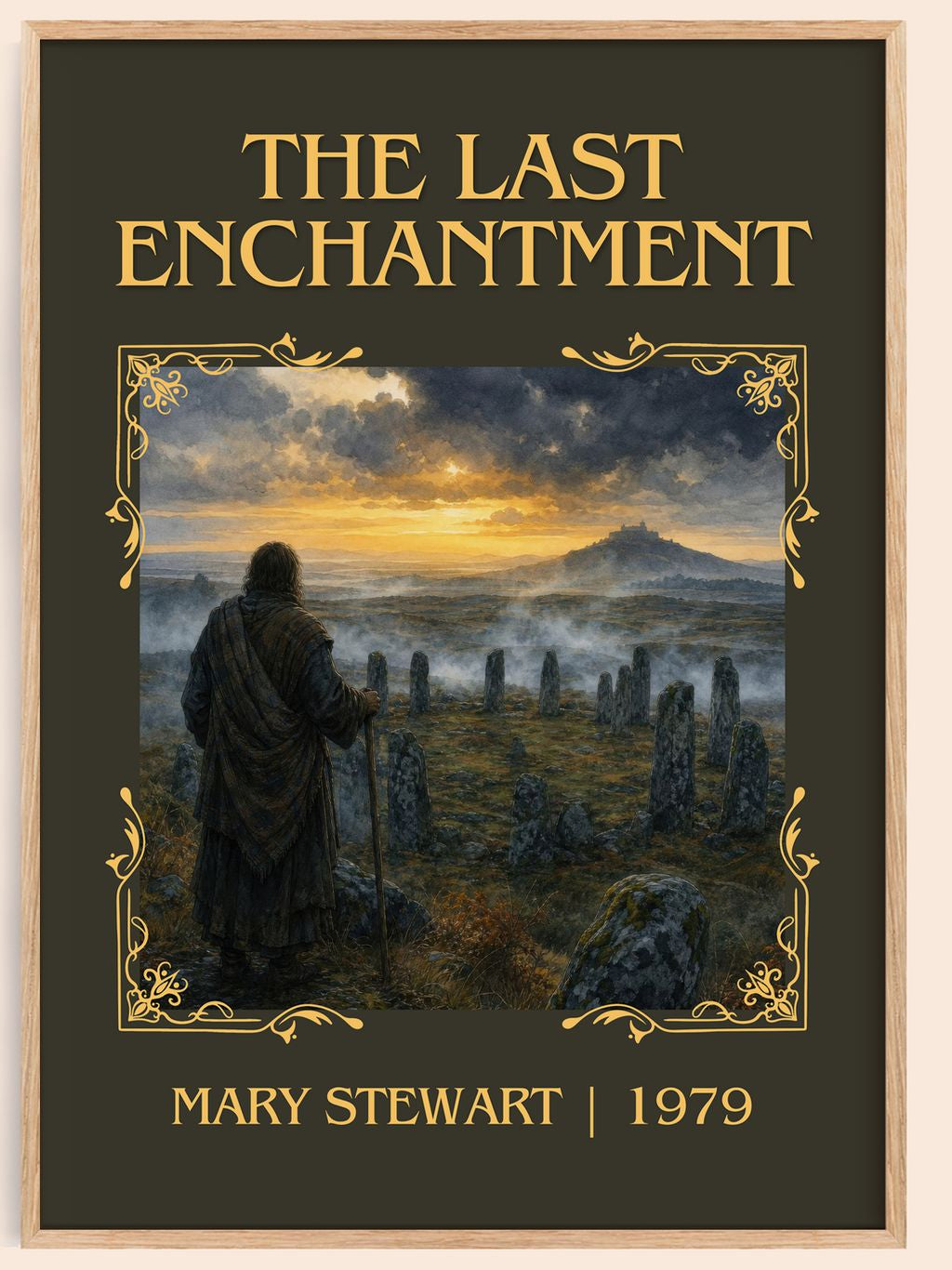The Last Enchantment Classic Book Art Print by Mary Stewart – book poster