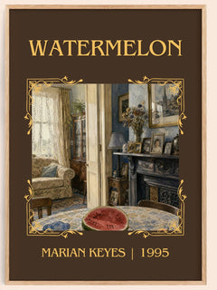 Watermelon Classic Book Art Print by Marian Keyes – book poster