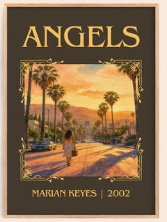Angels Classic Book Art Print by Marian Keyes – book poster