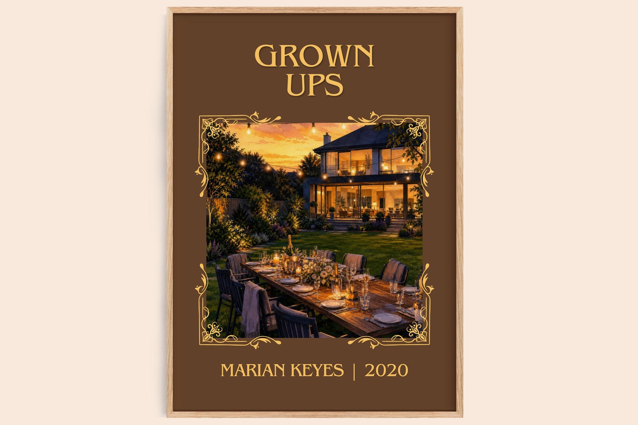 Grown Ups Classic Book Art Print by Marian Keyes