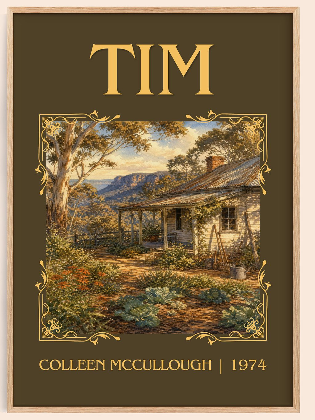 Tim Classic Book Art Print by Colleen McCullough – book poster