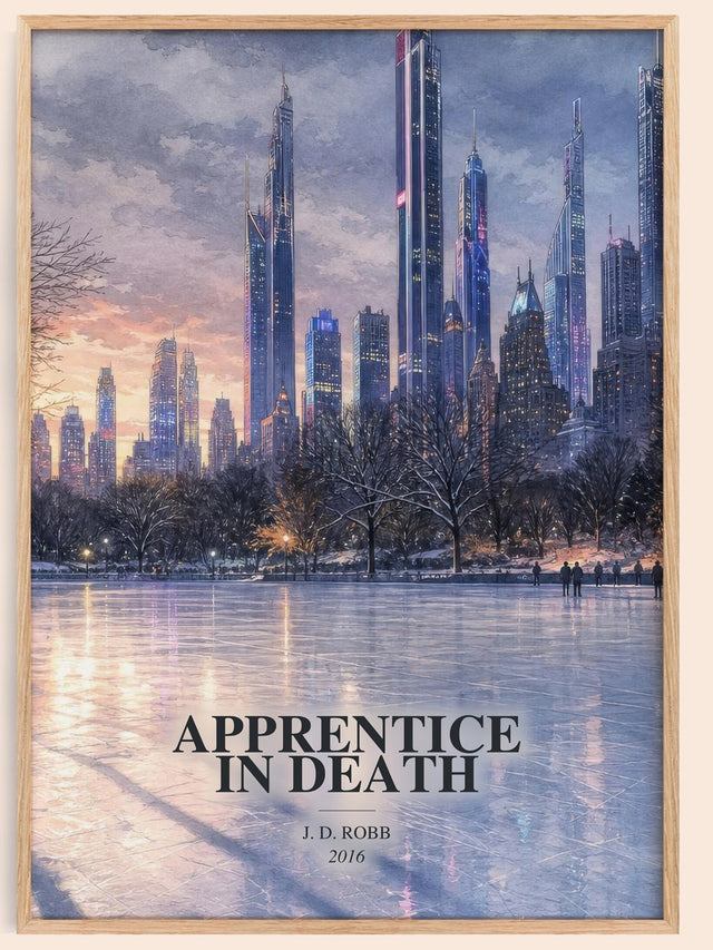 Apprentice In Death Book Watercolour Illustration by J. D. Robb