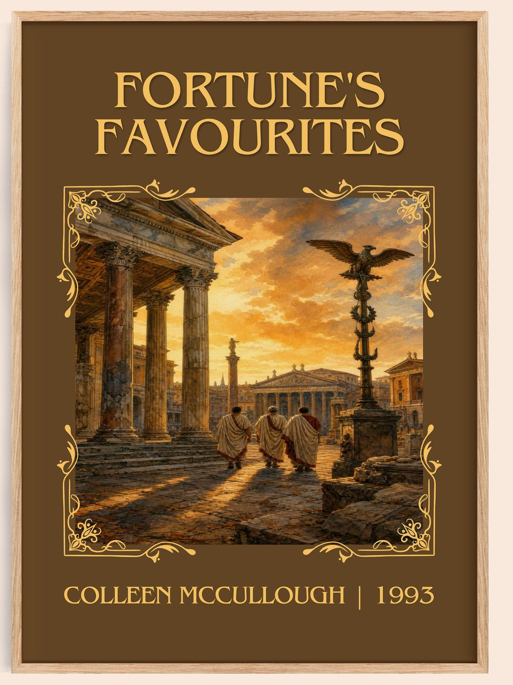 Fortune's Favourites Classic Book Art Print by Colleen McCullough – book poster